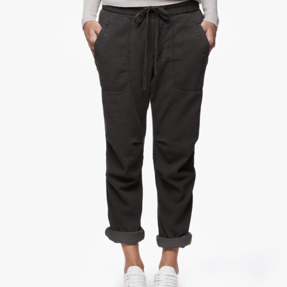 James Perse Pants - James Perse Soft Drape Utility Pant in Carbon